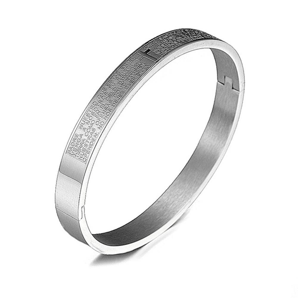 Cross Bible Stainless Steel Bracelet