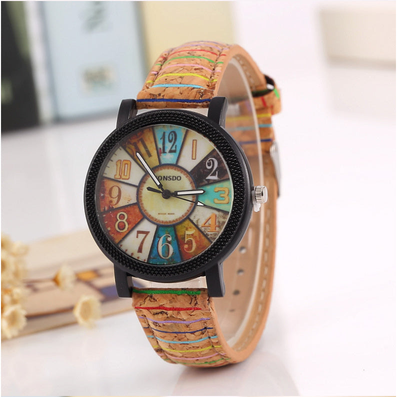 Casual Vintage Leather Women Quartz Wrist Watch