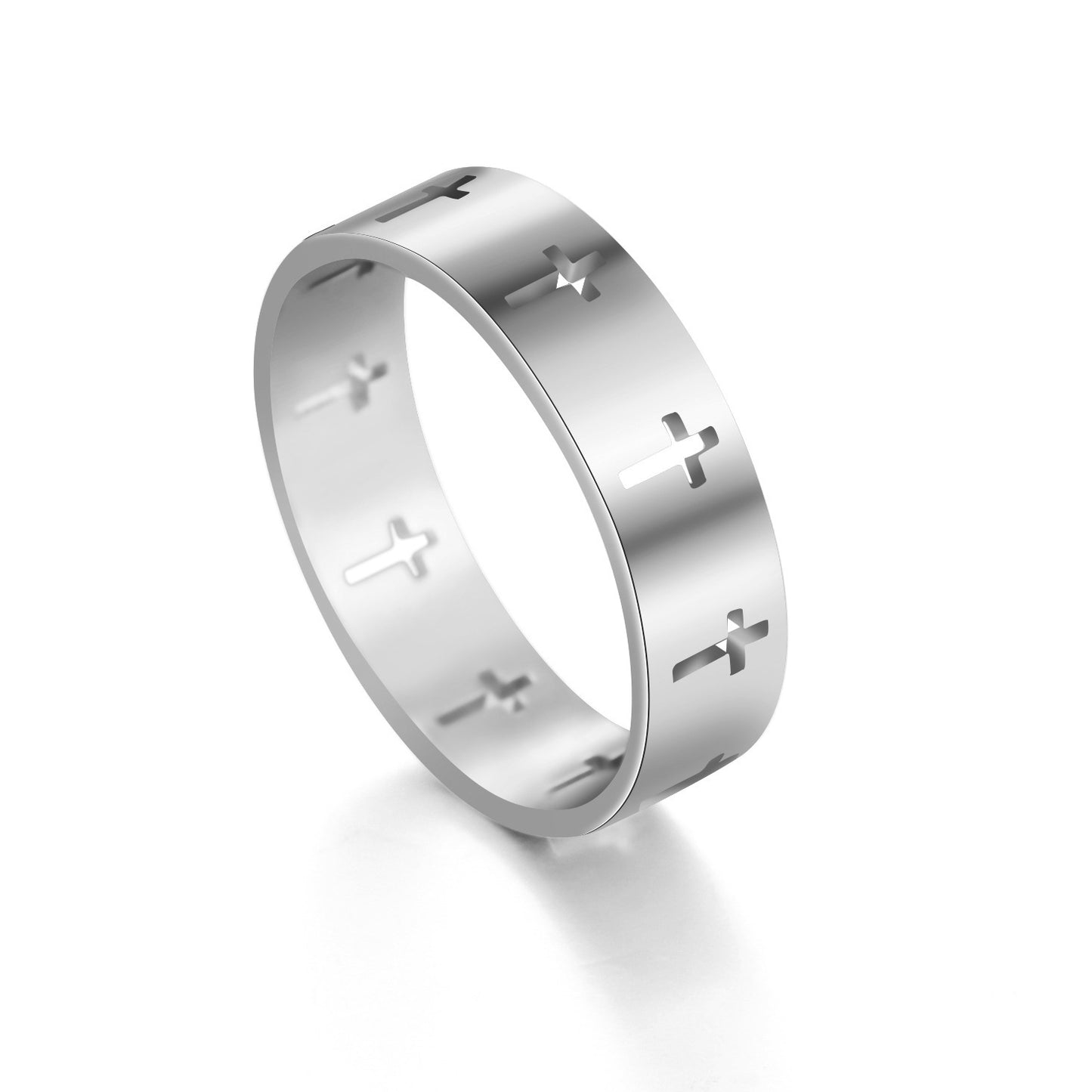 Hollow Cross Ring Men's And Women's Rings