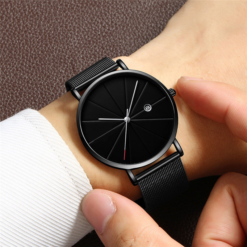 Simple calendar creative waterproof quartz watch